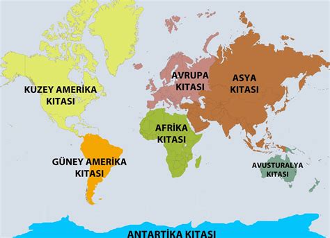 kıtalar haritası